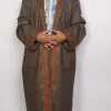 Jazbaat Kashmiri Woolen Gown for Men with Hand Aari Kadhai