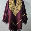 Gul Kashmiri Poncho with Aari Work in Cashmilon Wool