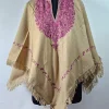 Laila Kashmiri Embroidered Poncho with Aari Work For Women