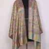 Kashmiri Kani Stole for Women | Gulbahar Beige with Delicate Floral Motifs