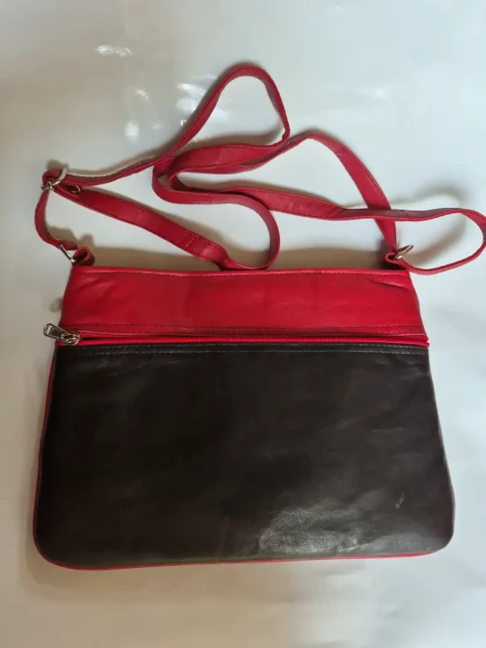 Kashmiri Pure Leather Sling Bag with Gulshan Aari Embroidery - Image 3