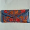 Kashmiri Pure Leather Khoja 3-Fold Wallet for Women with Aari Embroidery