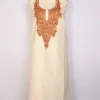 Kashmiri Ruby Cotton 2pc Unstitched Suit for Women Hoor with Hand Aari Embroidery