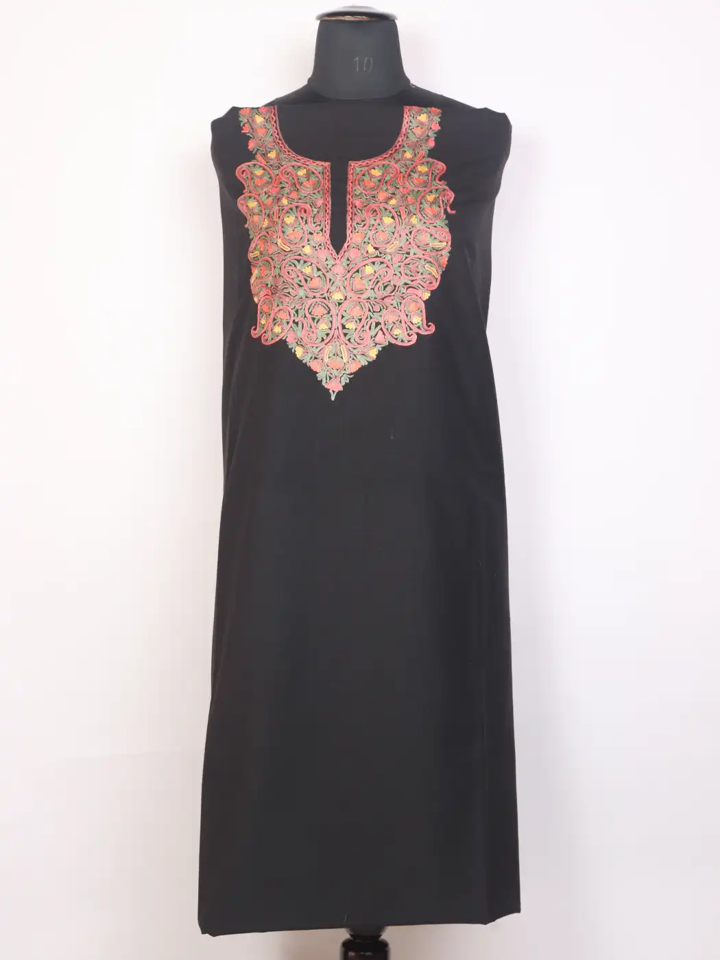 Kashmiri Ruby Cotton 2pc Unstitched Suit for Women | Mahira with Aari Hand Embroidery