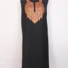 Kashmiri Mahnoor 2pc Suit for Women | Black Ruby Cotton with Hand Aari Floral Work