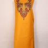 Kashmiri Yellow Gulnaz 2pc Suit for Women | Ruby Cotton with Hand Aari Floral Work