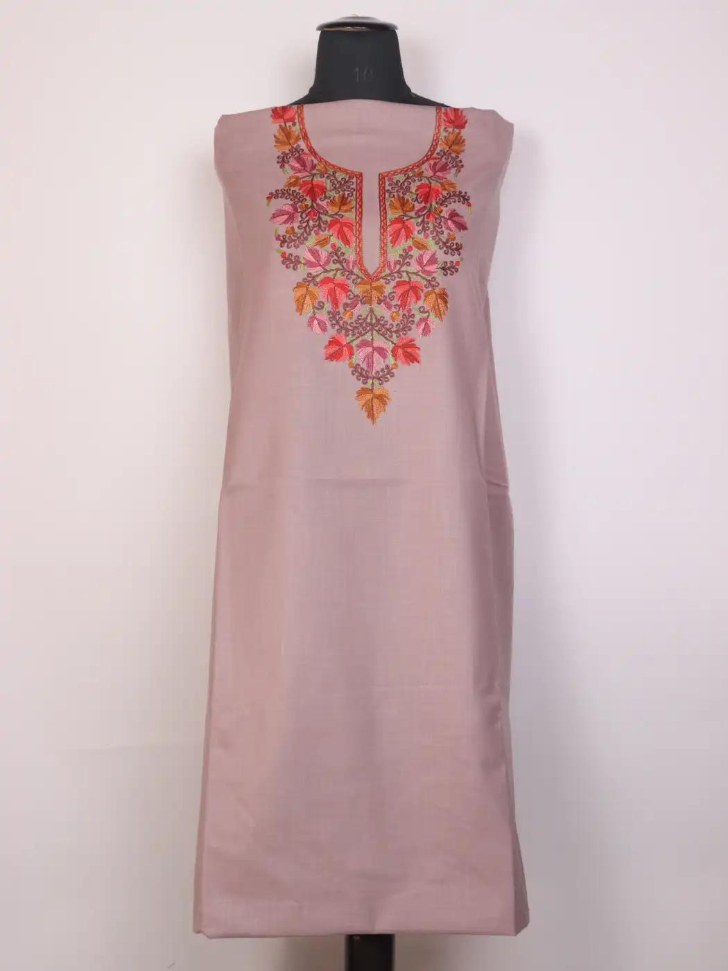 Naseem Kashmiri 2pc Suit for Women | Ruby Cotton with Hand Aari Chinar Work