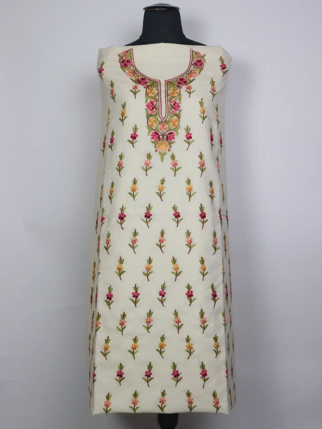 Kashmiri Mehr 2pc Suit for Women | Summer Cool Cotton with Hand Aari Booti Work