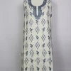Kashmiri White Kashish 2pc Suit for Women | Summer Cool Cotton with Hand Aari Booti Embroidery