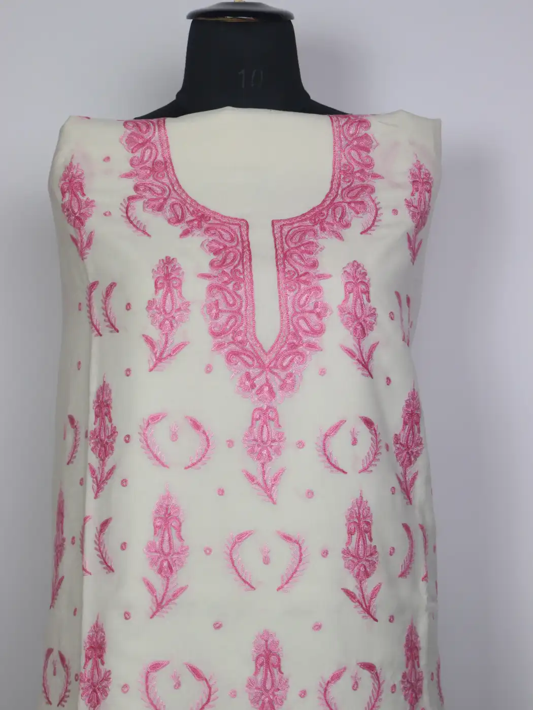 Kashmiri 2pc Suit for Women Gulabo Summer Cool Cotton with Hand Aari Booti Kadhai - Image 2