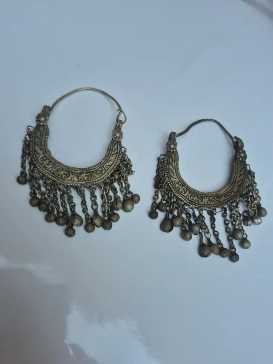 Handmade Fitoor Kashmiri Bali Earrings Vintage - Image 2