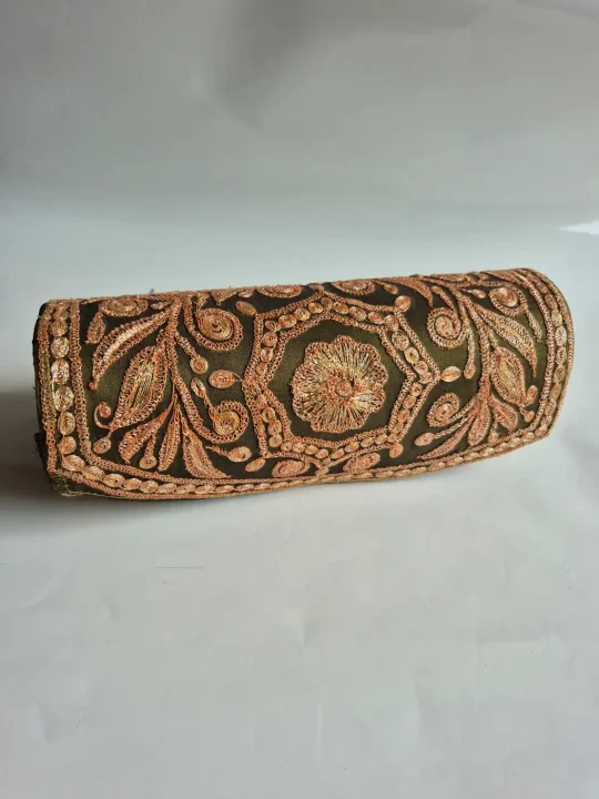 Mahraja Tilla Embroidered Kashmiri Clutch Bag