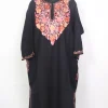 Kashmiri Black Cashmilon Pheran Alamzeb for Women with Aari Embroidery