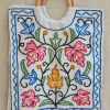 Doon Kashmiri Bag - Hand Embroidered Gulab Floral Wooden Ring Handle
