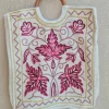 Sonmarg Kashmiri Hand Embroidered Floral Wooden Ring Handle Bag