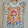 Kashmiri Hand Embroidered Ring Bag with Naqsh Floral Crewel Work and Wooden Handle