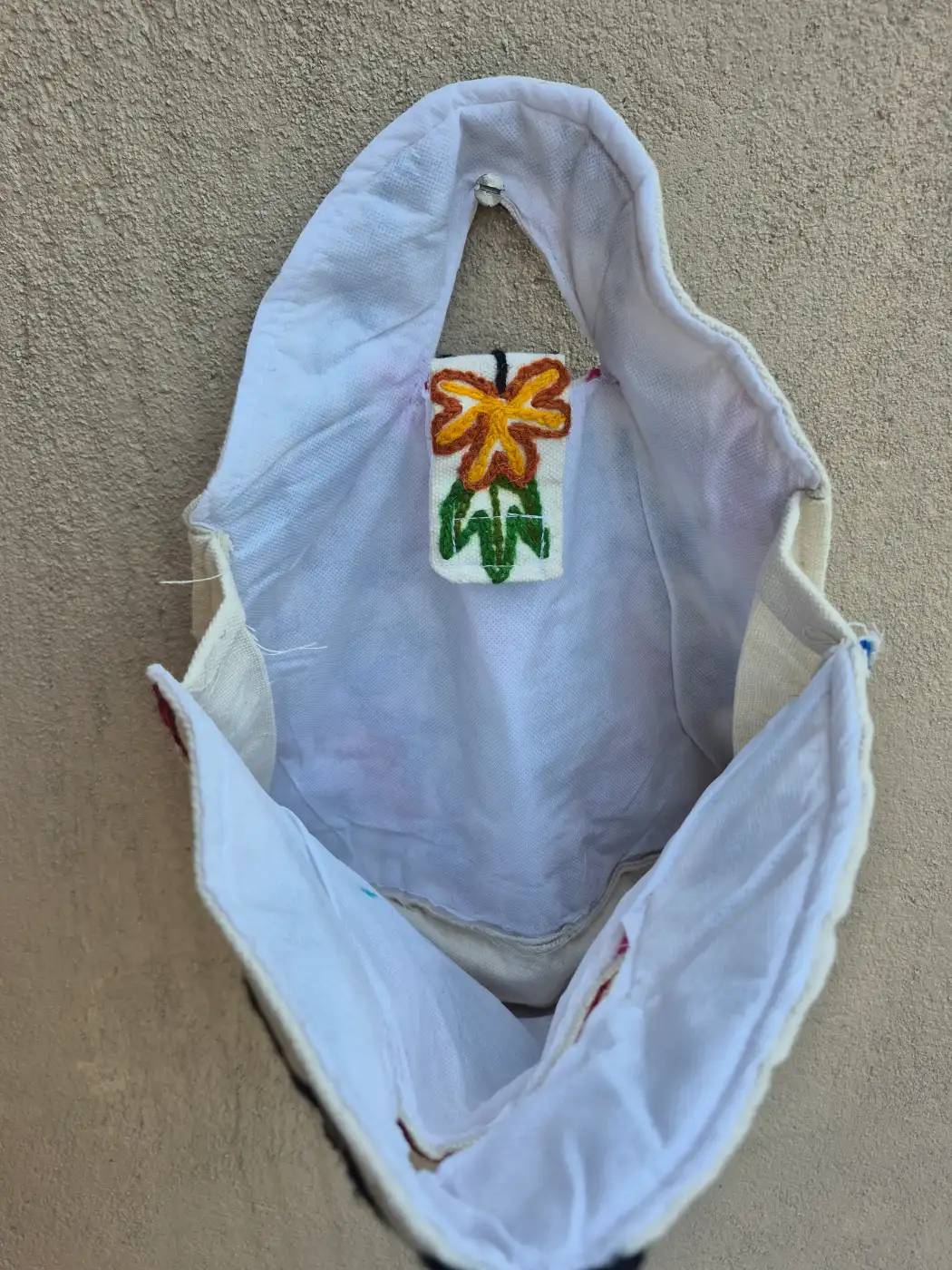 Gulrang Kashmiri Hand Embroidered Crewel Bag with Posh Naqsh - Image 2