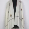Kashmiri Gulbadan Ivory Toosha Stole for Women with Paper Machie Style Hand Sozni Work