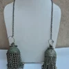 Lal-Ded Kashmiri Kanavji Dome Earrings Handmade Vintage Over-the-Head Jewellery