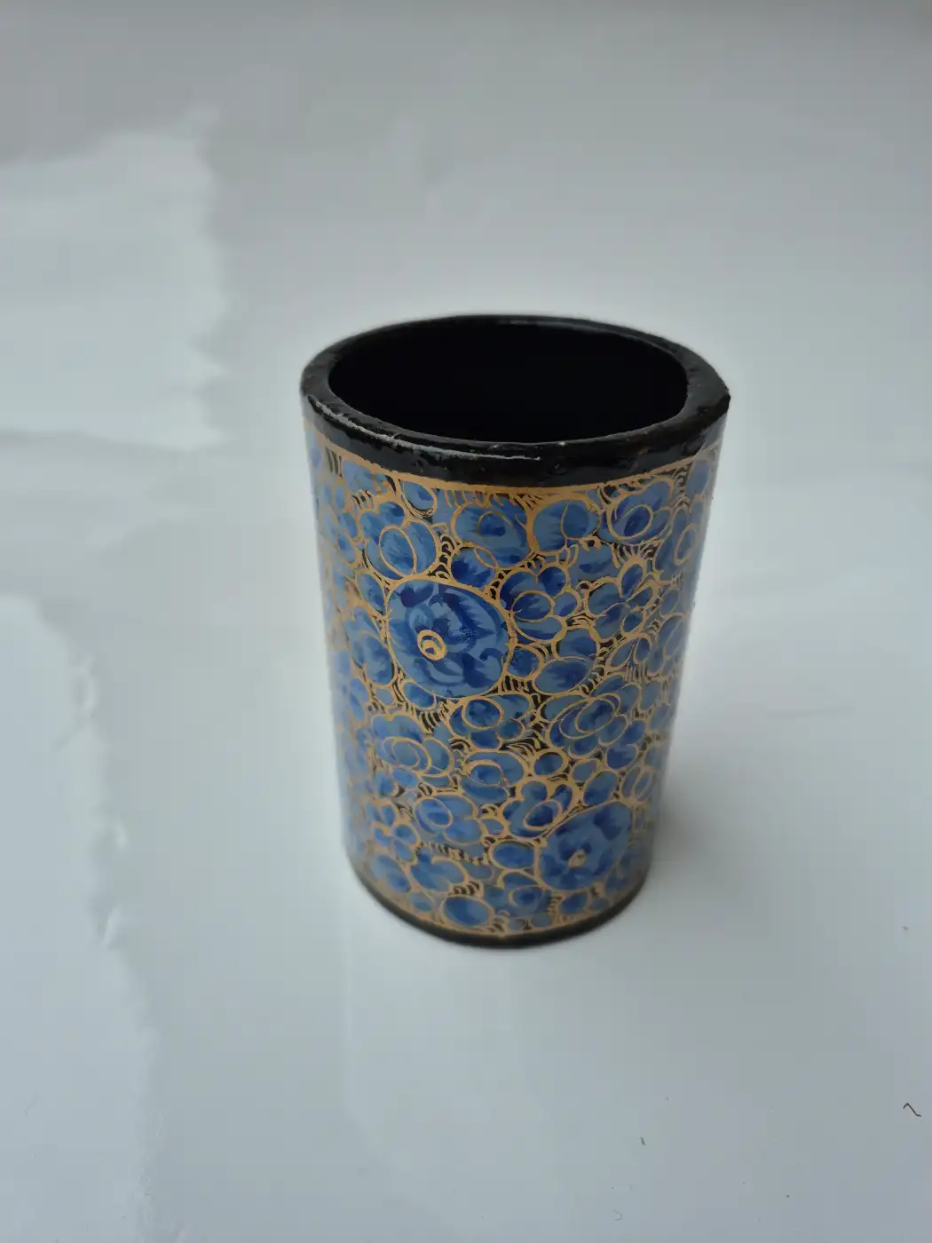 Office Brush Pen Holder in Kashmiri Paper Machie