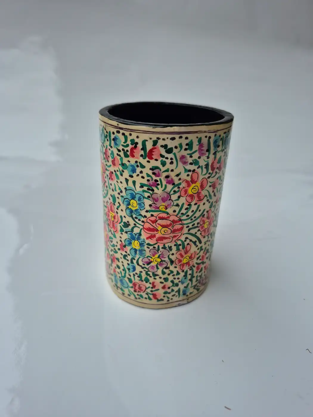 Kashmiri Aagaz Paper Machie Office Brush Pen Holder