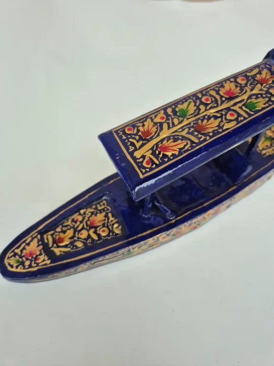 Kashmiri Walur Paper Mache Shikara Boat - Image 2