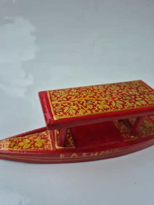 Kashmiri Paper Machie Shikara Boat – Gulkaar - Image 2