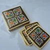 Kashmiri Paper Mache Square Coaster Box – Gulnaar