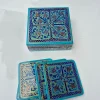 Kashmiri Gulbahar Paper Mache Square Coaster Box