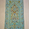 Kashmiri Turquoise Prayer Mat with Aari Embroidery – Zooni