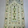 Kashmiri Mint Prayer Mat with Botanical Aari Embroidery Muntaha