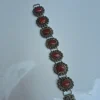 Kashmiri Handmade Naqsh Red Stone Bracelet Vintage Jewellery