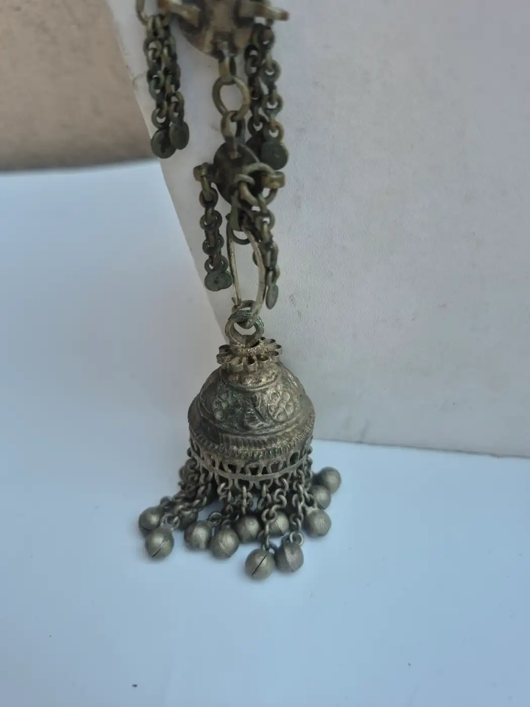 Kashmiri Vintage Handmade Kanavji Earrings Over-the-Head Jewellery - Image 3