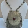 Vintage Kashmiri Habba Khatoon Handmade Pendant Necklace