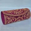 Aatira Magenta Kashmiri Clutch Bag with Botte Tilla Work