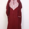 Afsana Kashmiri Aari Embroidered Maroon Cashmilon Pheran