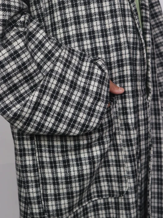 Tweed Handloom Kashmiri Mens Ahsan Bathrobe Gown - Image 4