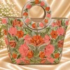Alishba Kashmiri Beige Basket Bag with Aari Embroidery