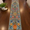 Pari Mahal Kashmiri Wool Thread Embroidery Chain Stitch Handmade  Runner 4*1.5ft