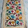 Bahaar Rang Hand Embroidered Namda Rug – Multicolour Floral Vine Design | 3×2 ft