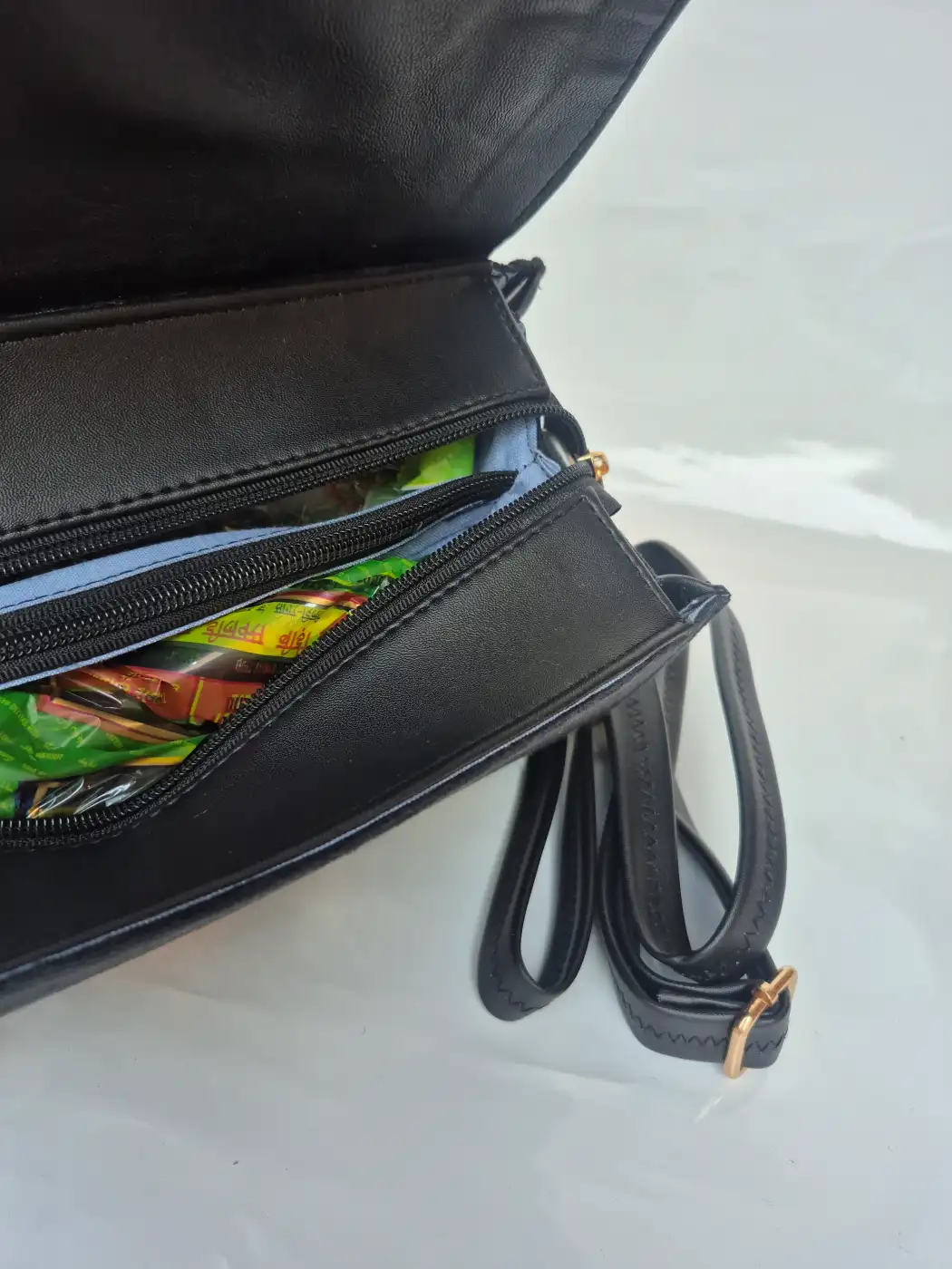 Basma Kashmiri Black Dholki Bag with Aari Embroidery - Image 3