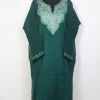 Gulafreen Kashmiri Green Pheran with Hand Aari Embroidery in Raffal Wool