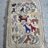 Animals Hand Embroidered Wool Namda 3 × 2 ft