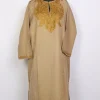 Hoor Kashmiri Aari Embroidered Beige Cashmilon Pheran