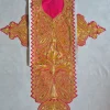 Hoor Pink Kashmiri Long Neck Tilla Patch Set with 4 Matching Patches