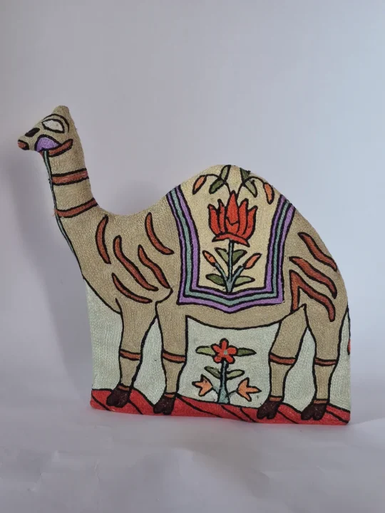 Ibrisam Kashmiri Handmade Camel Chain Stitch Silk Thread Tea Cozy