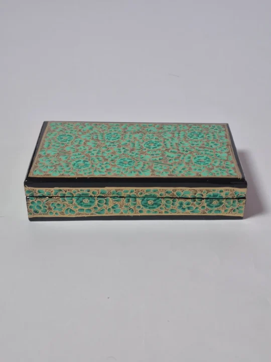 Inara Kashmiri Paper Mache Flat Meter Box 7x4 inches