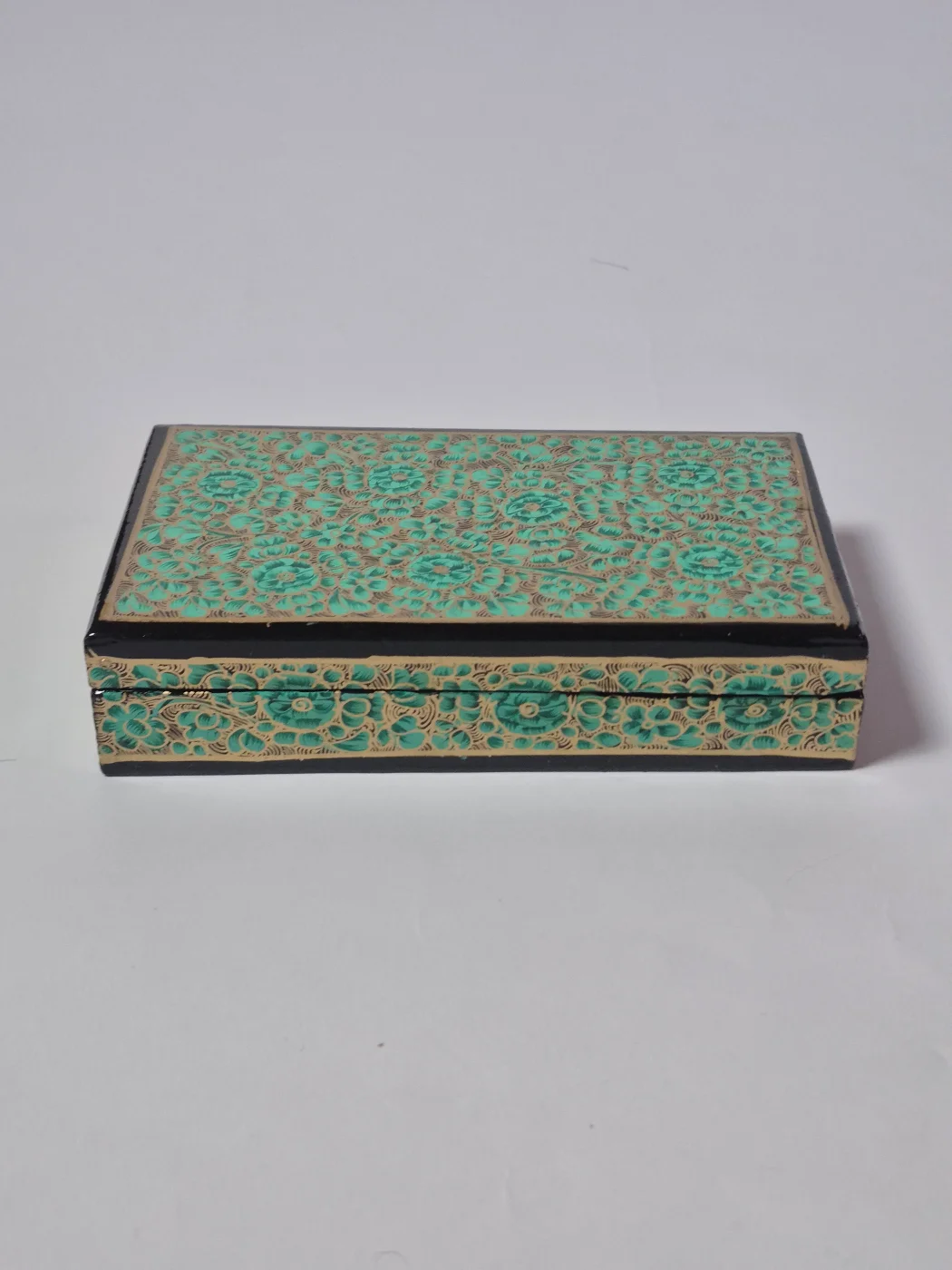 Inara Kashmiri Paper Mache Flat Meter Box 7x4 inches