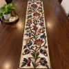 Sopar Kashmiri Wool Thread Embroidery Chain Stitch Handmade  Runner 4*1.5ft