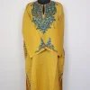 Kashmiri Pheran In Yellow Raffal Wool With Hand Sozni Paper Mache Work| Iqra